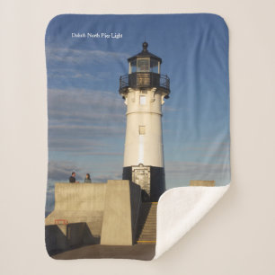 Couverture Sherpa Manteau de sherpa de Duluth Harbour North Pier Lig