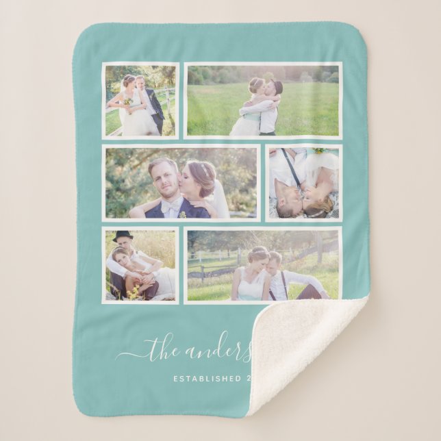 Couverture Sherpa Manuscrit Editable de collage de photo de la (Devant)