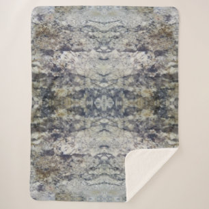Couverture Sherpa Marbre Brown et gris Sherpa Blanket