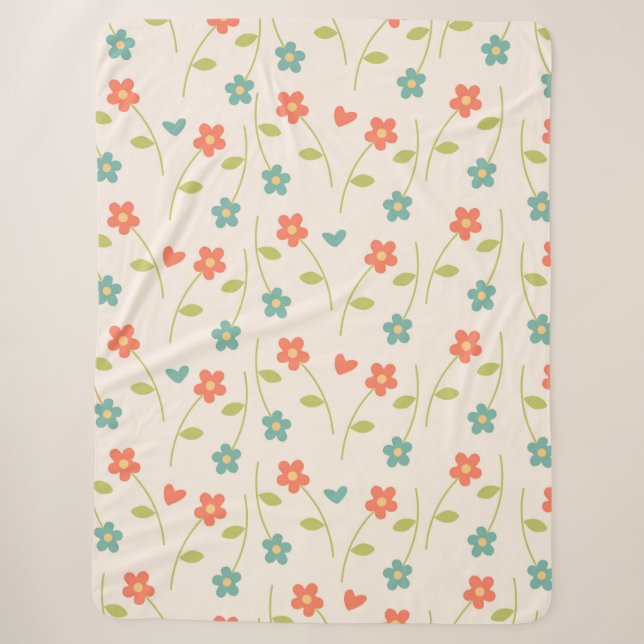 Couverture Sherpa Marguerites (Devant)