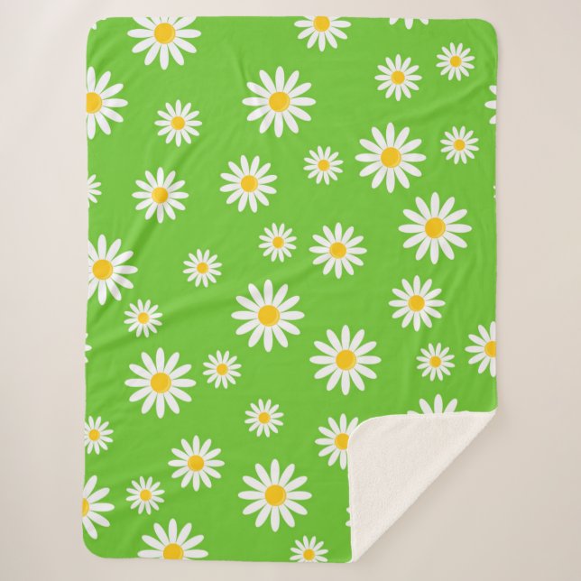 Couverture Sherpa Marguerites (Devant)