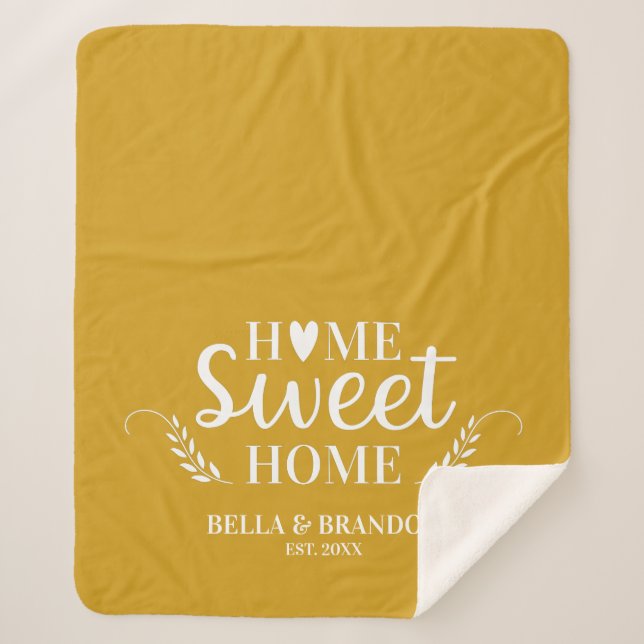 Couverture Sherpa Mariage personnalisé Couples (Devant)