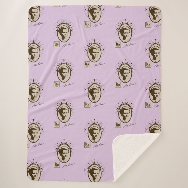 Couverture Sherpa Marie Curie - Lavendar (Devant)