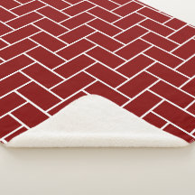 Maroon Herringbone Motif