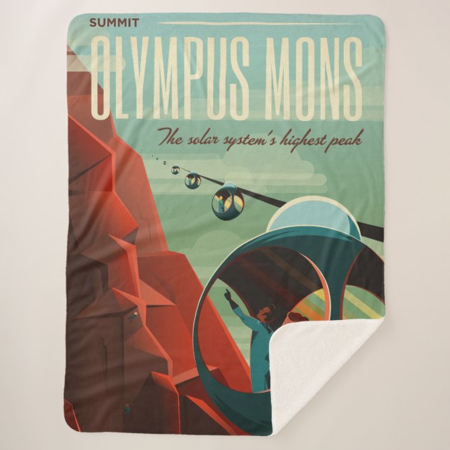 Couverture Sherpa Mars Olympus Mons Système solaire Volcano le plus  (Devant)