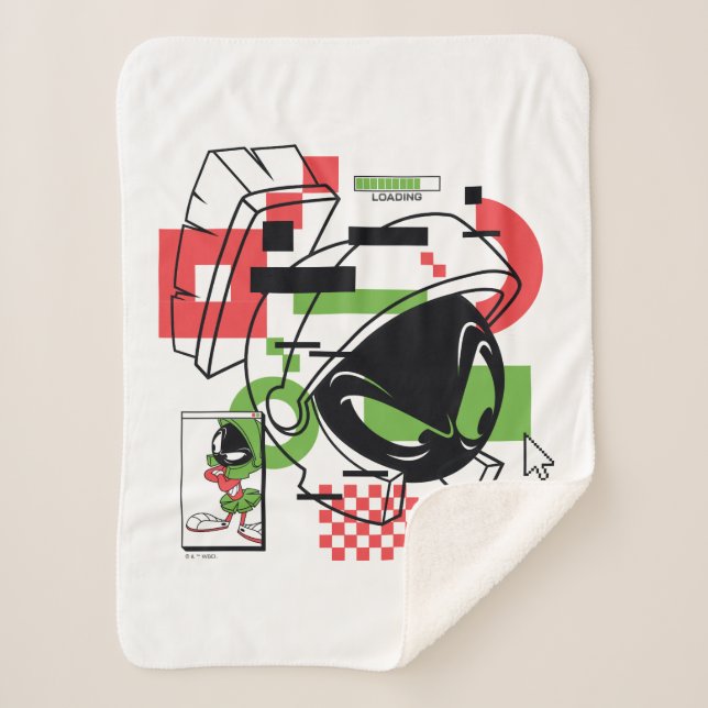 Couverture Sherpa MARVIN THE MARTIAN™ Glitch (Devant)