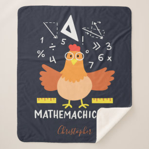 Couverture Sherpa Math Poulet drôle Mathemachickicken enseignant sur