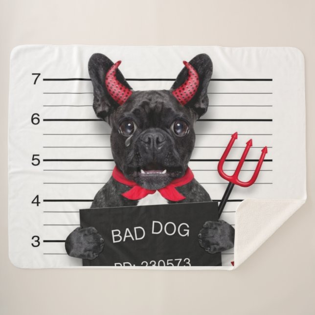 COUVERTURE SHERPA MAUVAIS CHIEN (Devant (Horizontal))