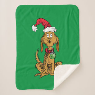 Couverture Sherpa Max le chien au chapeau de Père Noël