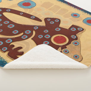 Couverture Sherpa Mayan Baby Jaguar