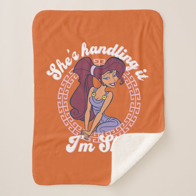 Couverture Sherpa Megara - She's Handling It, I'm She Sherpa Blanket (Devant)