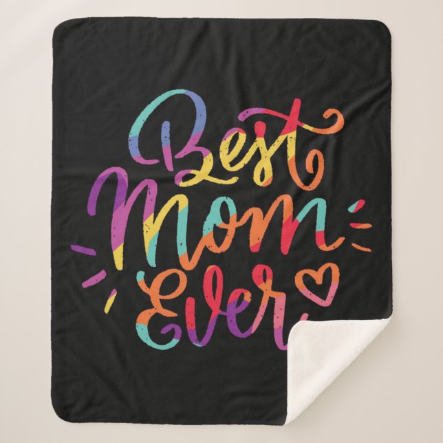 Couverture Sherpa Meilleure maman jamais colorée (Devant)