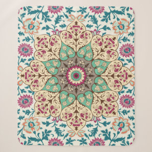 Couverture Sherpa Mélange de médaillon : Multicolor de style turc