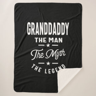 Couverture Sherpa Mens Granddaddy L'Homme Le Mythe La Légende