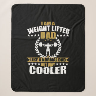 Couverture Sherpa Mens Great Weightlifter Papa Cadeau Papa T-Shirt P