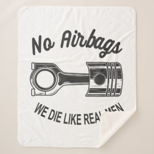 Couverture Sherpa Mens Speed Racing Sports Car No Airbags - We Die L