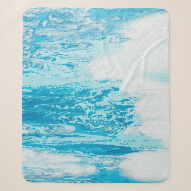 Couverture Sherpa Mer bleue (Devant)