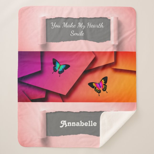 Couverture Sherpa Minimalisme artistique Sublime Chic Inspirationnel (Devant)