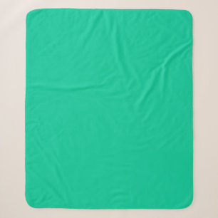 Couverture Sherpa Minimaliste professionnel Solid Caraïbes Vert