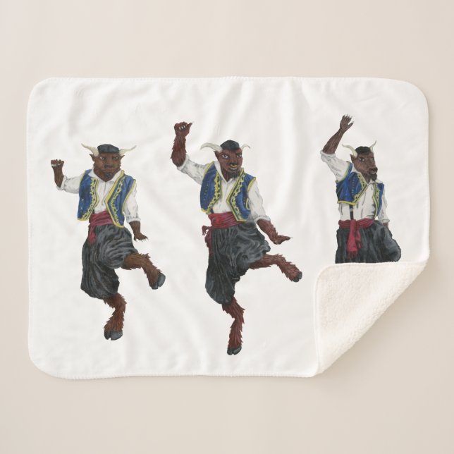 Couverture Sherpa Minotaures grecques Danser Imaginaire Art Sherpa B (Devant (Horizontal))