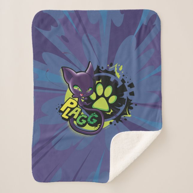 Couverture Sherpa Miraculous Kwami Plagg (Devant)