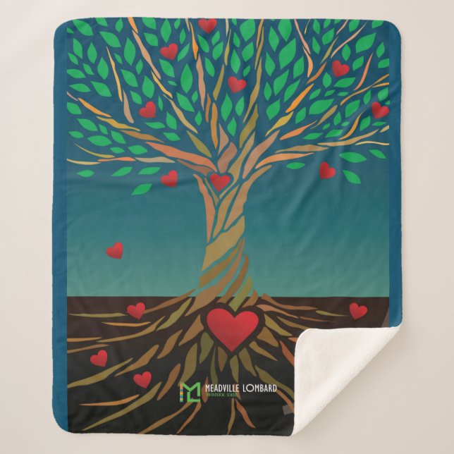 Couverture Sherpa MLTS Compassion Tree Sherpa Blanket (Devant)