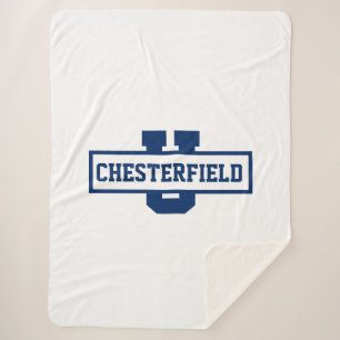 Couverture Sherpa Modèle monogramme de l'équipe sportive personnalis