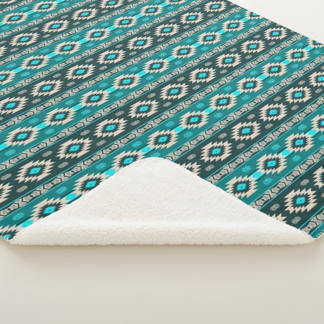 Couverture Sherpa Modèle tribal ethnique du sud-ouest (3/4)