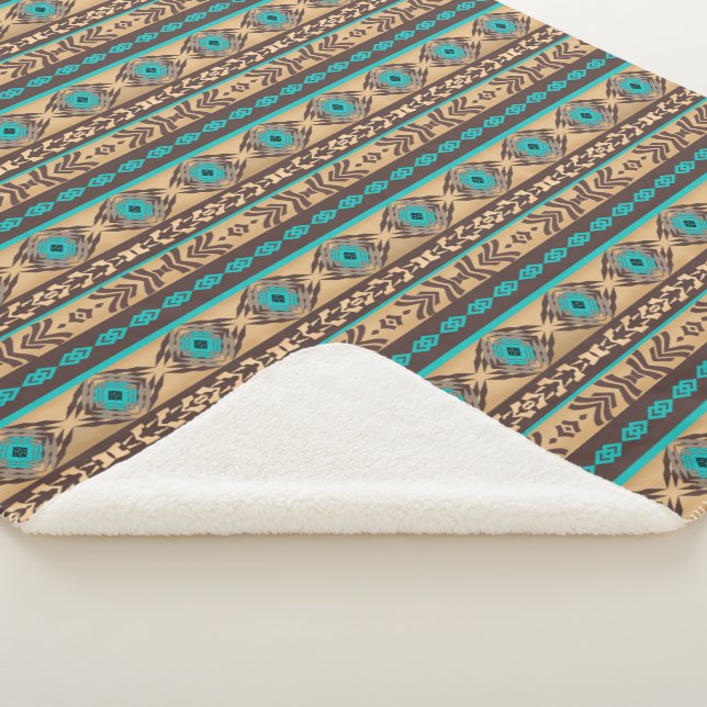 Couverture Sherpa Modèle tribal ethnique du sud-ouest (3/4)
