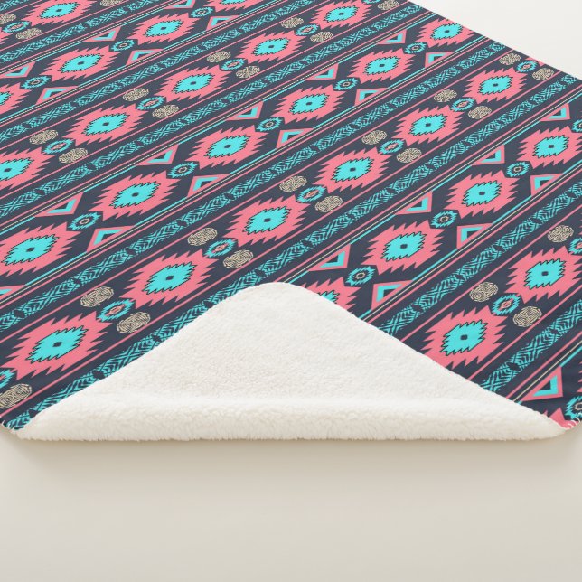 Couverture Sherpa Modèle tribal ethnique du sud-ouest (3/4)