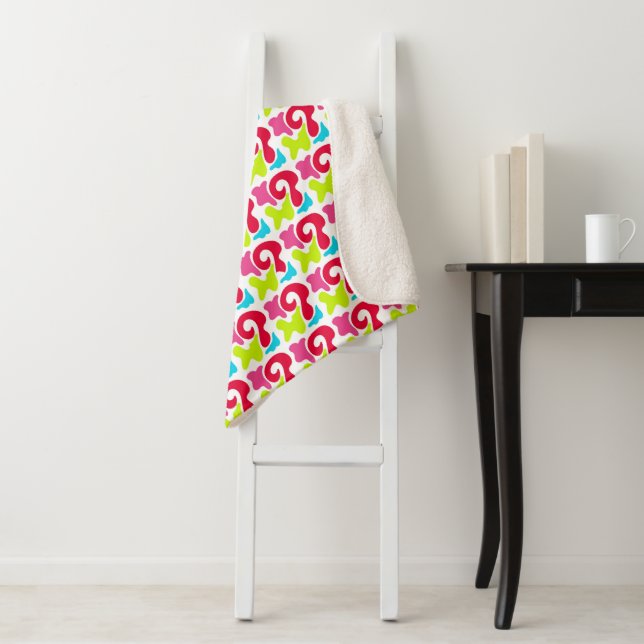 Couverture Sherpa Moderne aux Formes Abstraites Co (En situation)
