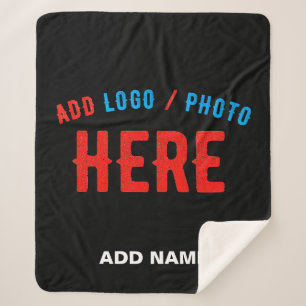 COUVERTURE SHERPA MODERNE ET MODERNE PERSONNALISABLE NOIR VÉRIFIÉ