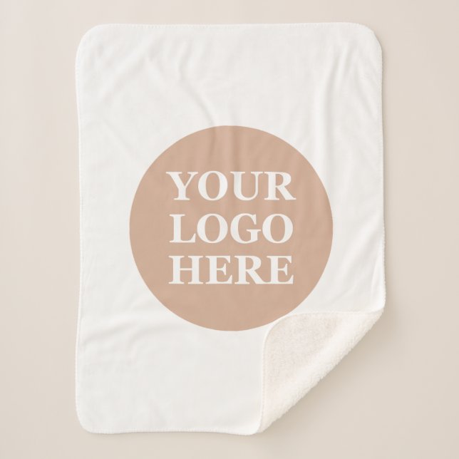 Couverture Sherpa Moderne, minimaliste, élégant et personnalisable (Devant)