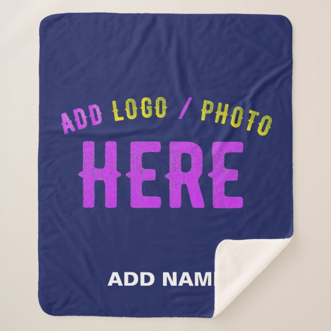 COUVERTURE SHERPA MODERNE MODERNE ET MODERNE MARINE BLEUE VÉRIFIÉE M (Devant)