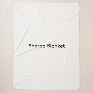 Couverture Sherpa Moderne personnalisé avec votre photo ou texte