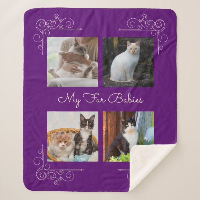 Couverture Sherpa Mon Fourrure Baby Photo personnalisée (Devant)