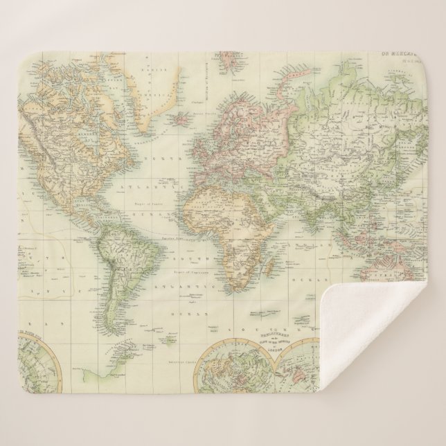 Couverture Sherpa Monde sur la projection de Mercator (Devant (Horizontal))