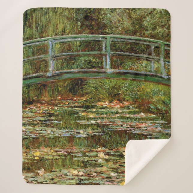 Couverture Sherpa Monet Pont Japonais de Giverny (Devant)