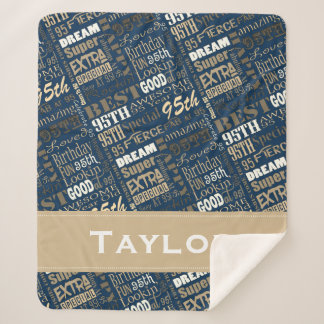 Couverture Sherpa Monogramme photo spéciale 95e anniversaire de la f