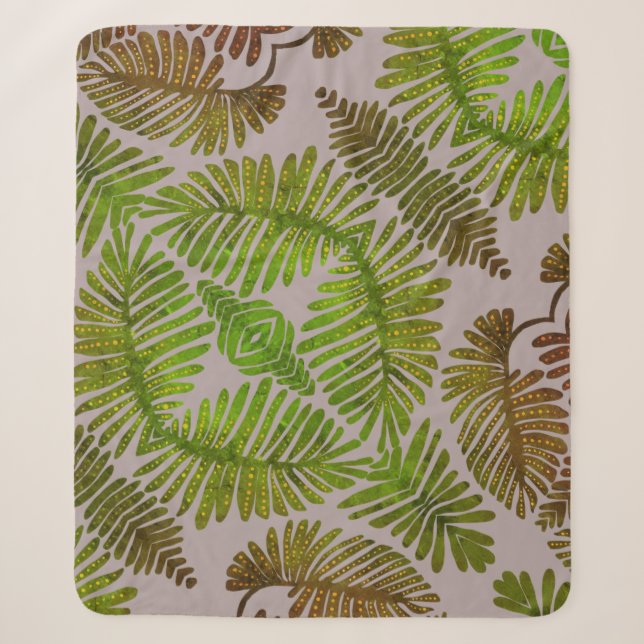 Couverture Sherpa Monstera (Devant)