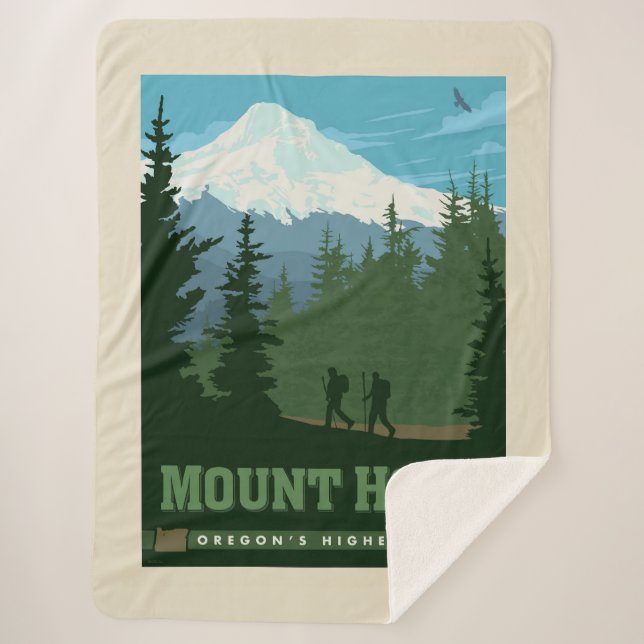 Couverture Sherpa Mont Hood | Oregon (Devant)
