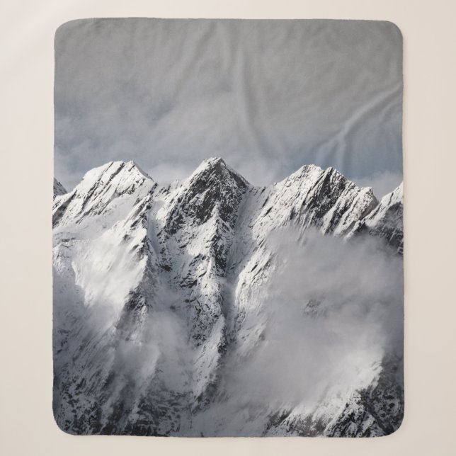 COUVERTURE SHERPA MONTAGNES COUVERTES DE NEIGE (Devant)