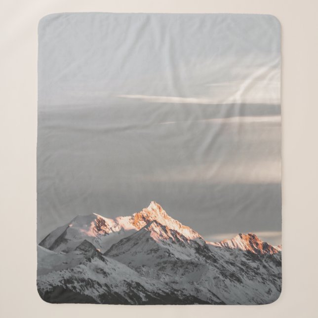 COUVERTURE SHERPA MONTAGNES COUVERTES DE NEIGE (Devant)