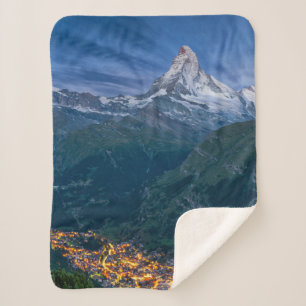 Couverture Sherpa Montagnes Le Cervin, Zermatt, Alpes suisses