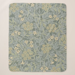 Couverture Sherpa Morris Vigne & Jasmin Jardin Fleur Classique