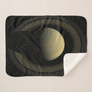 Couverture Sherpa Mosaïque De La Planète Saturne Et Ses Principaux A