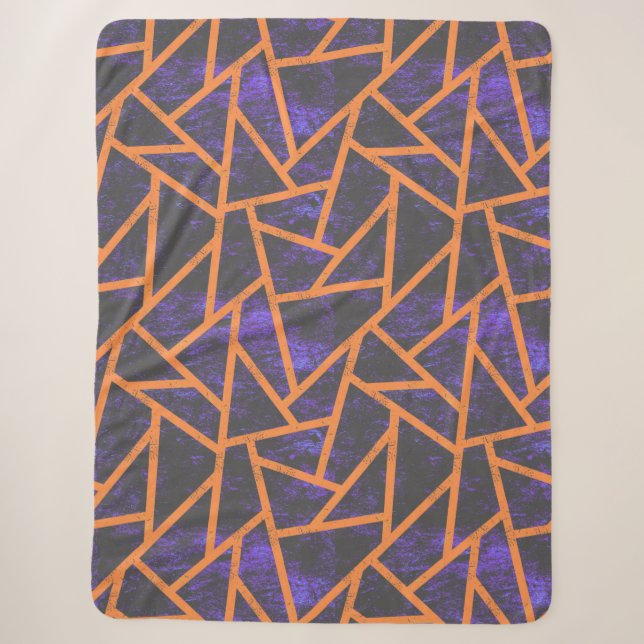 Couverture Sherpa Mosaïque d'Halloween (Devant)