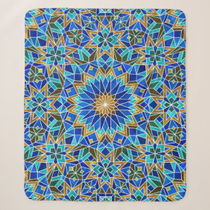 Couverture Sherpa Mosaïque marocaine : Design arabe sans fil