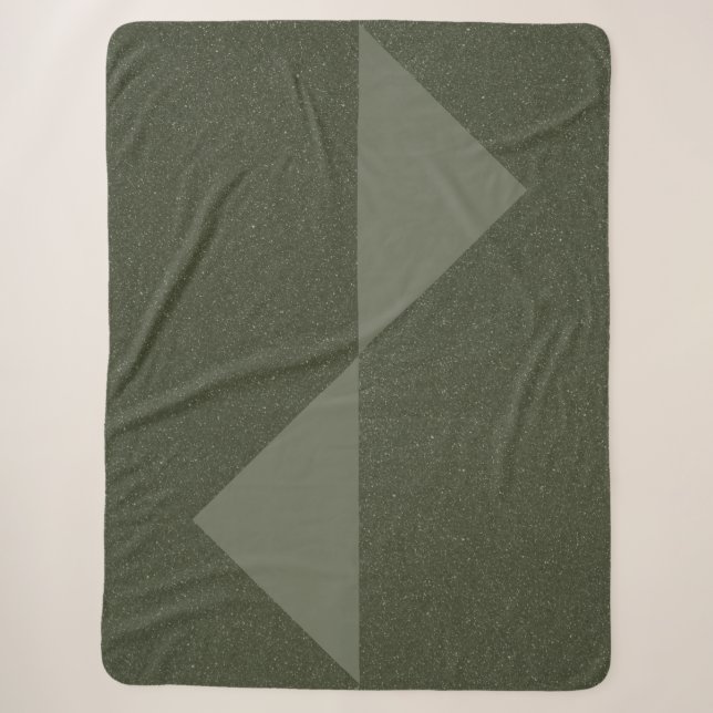 Couverture Sherpa Moss Moderne Green Sherpa Blanket - Custom Cosy Gi (Devant)