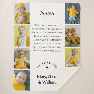 Couverture Sherpa Mother's Day Grandma Grammy Nana from Grandkids